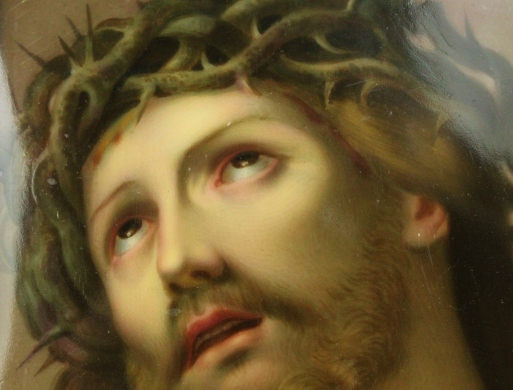 Ježíš - malba na porcelánu