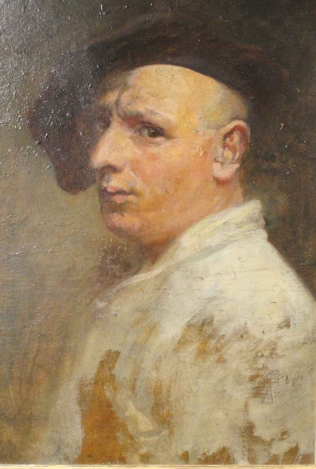 Autoportrét - muž v baretu