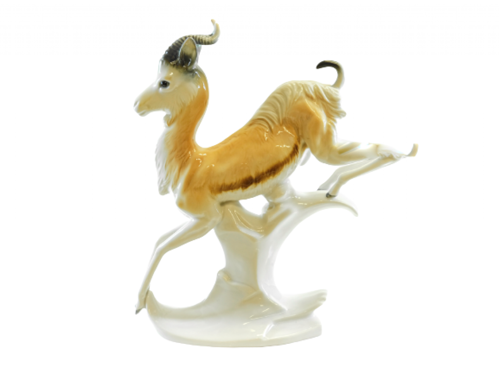 Antilopa z porcelánu