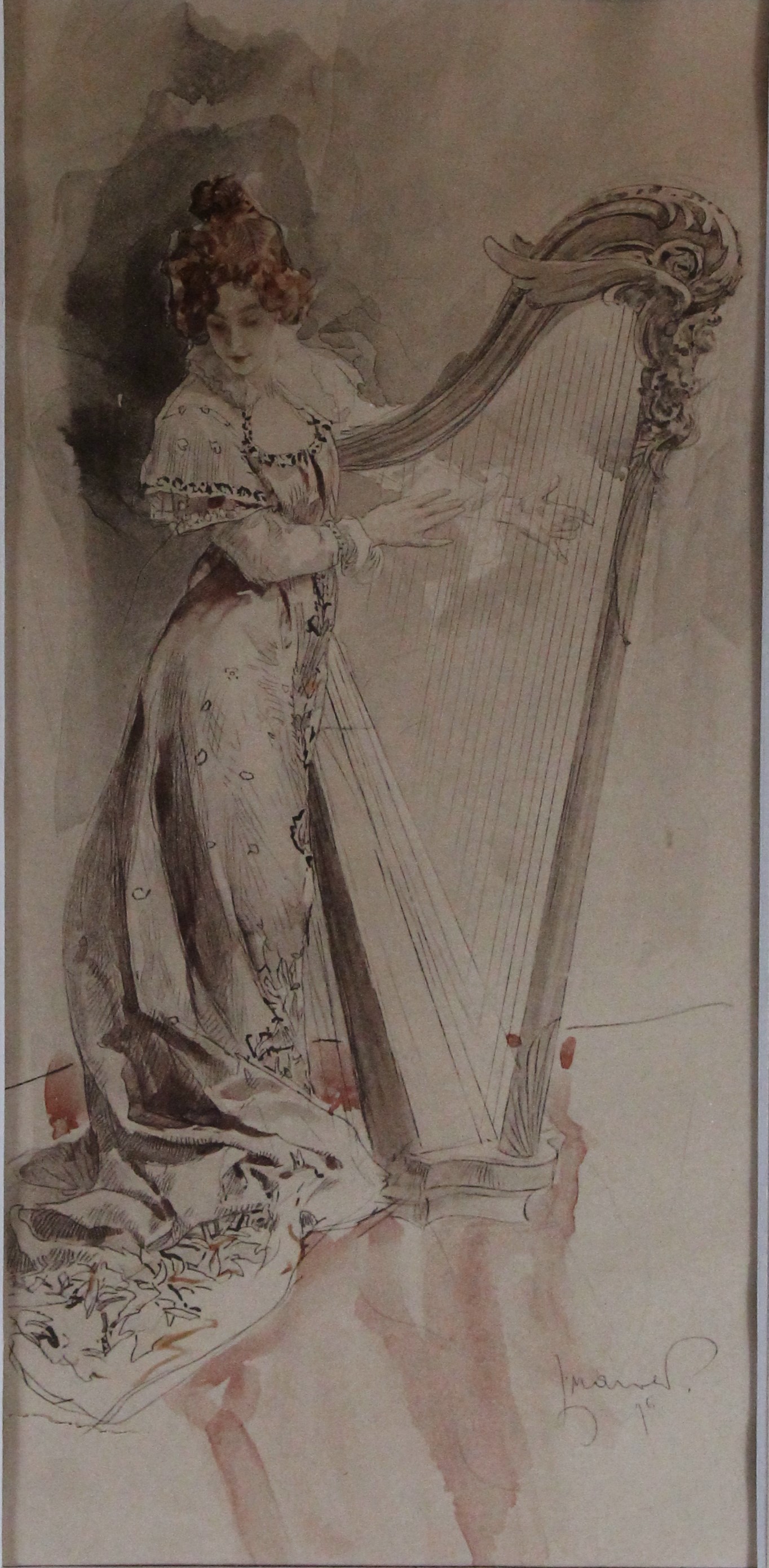 Hra na harfu