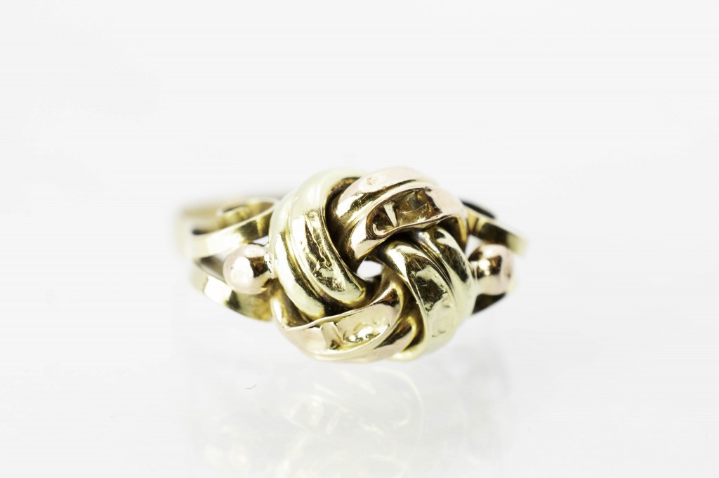 Zlatý prsten ze žlutého a růžového zlata, vel. 62