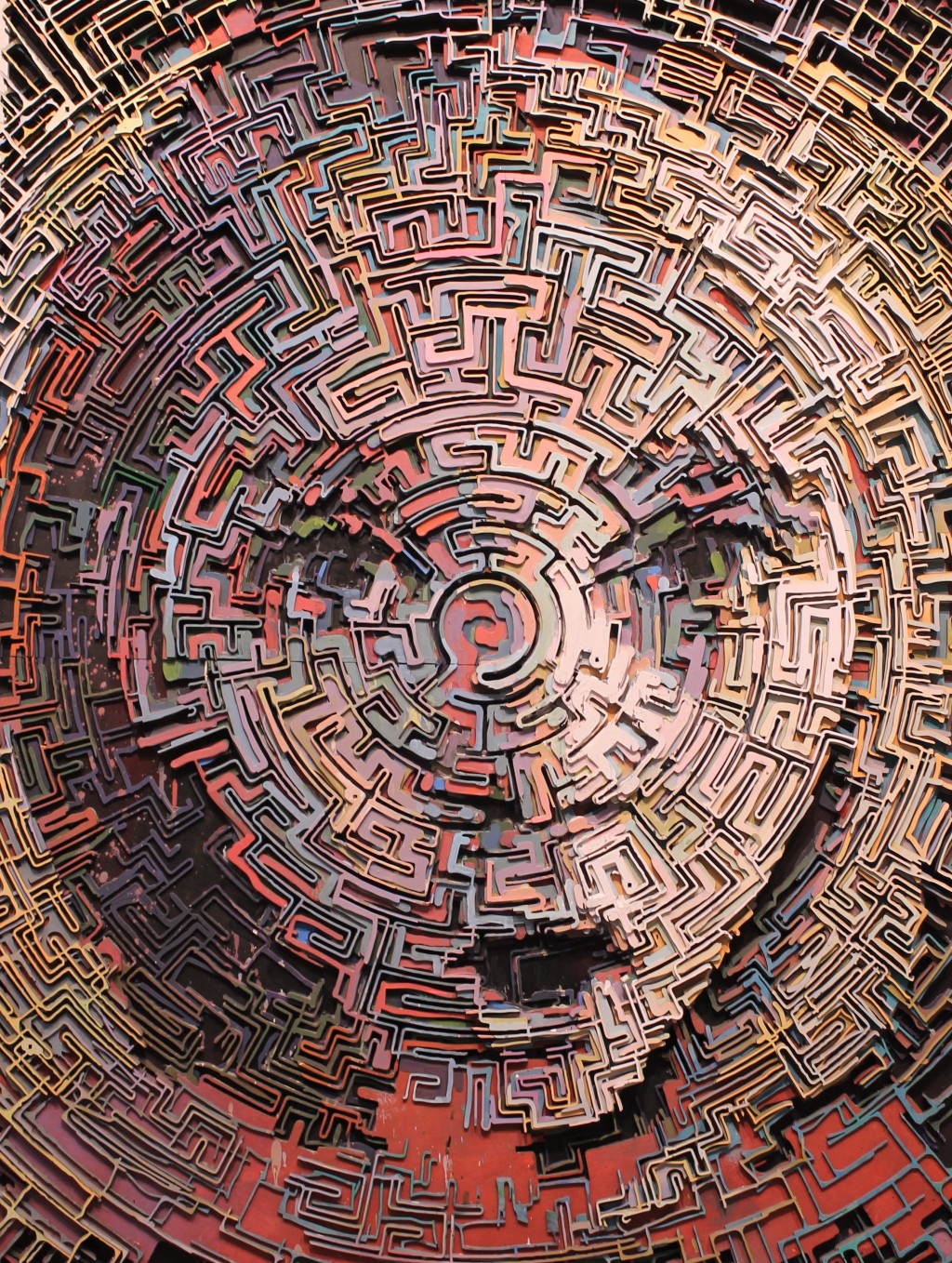 Labyrint, 118 x 160 cm