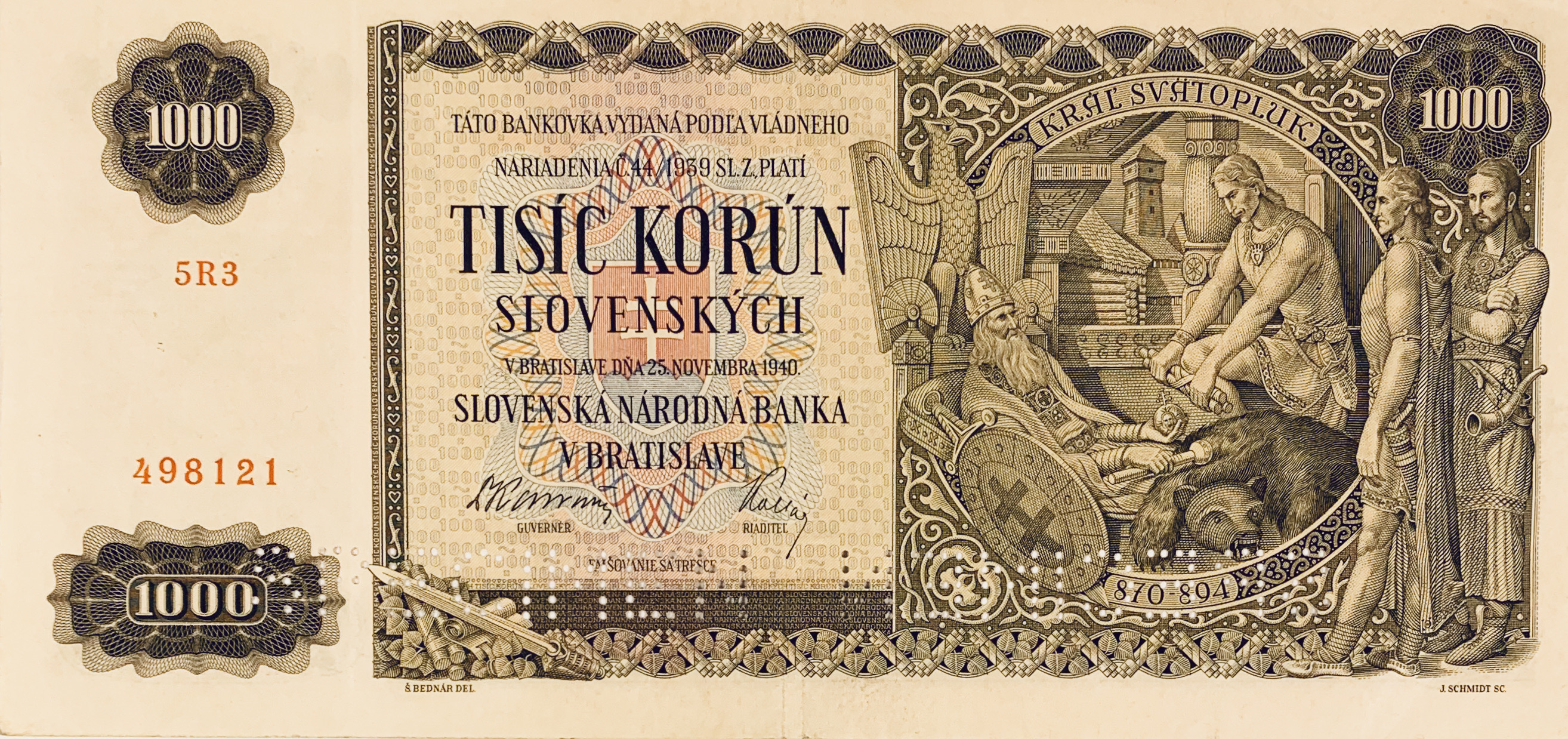 1000 korun slovenských, 1940