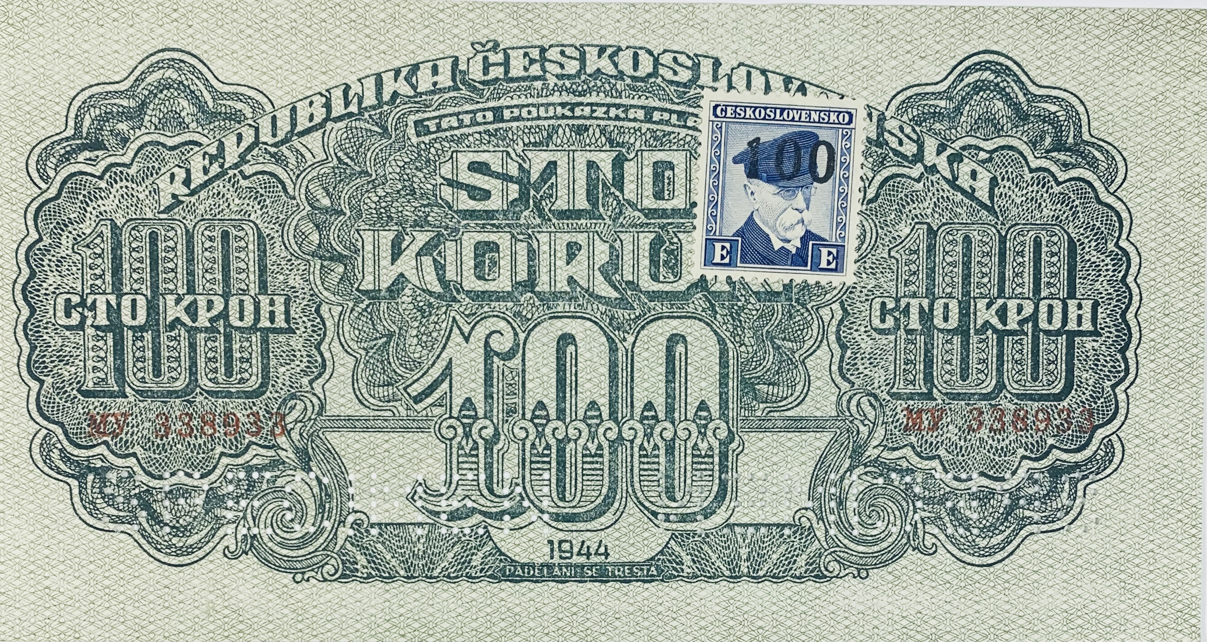 100 korun, 1944 - kolek