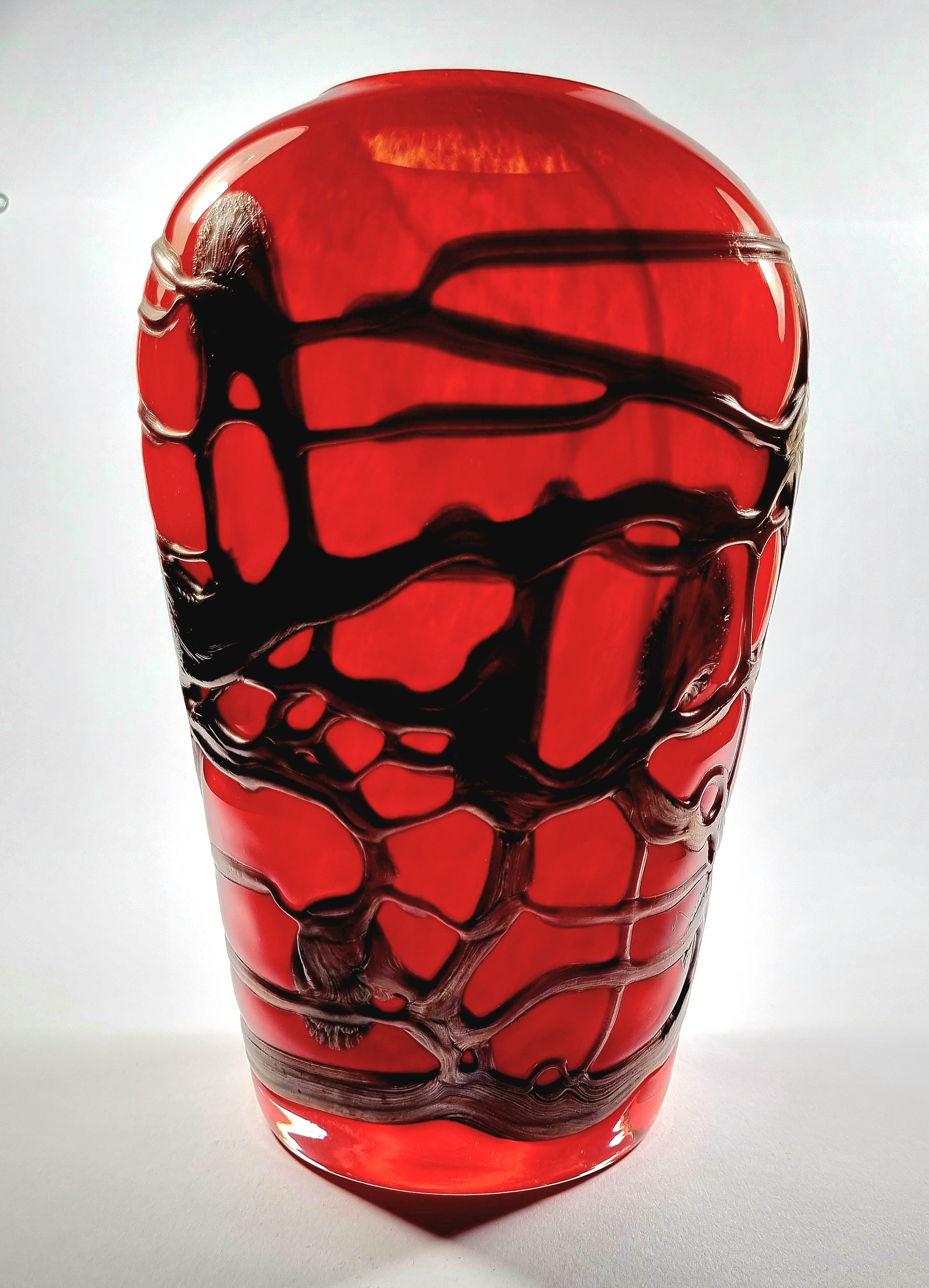 Přelévaná váza -červená - Urban