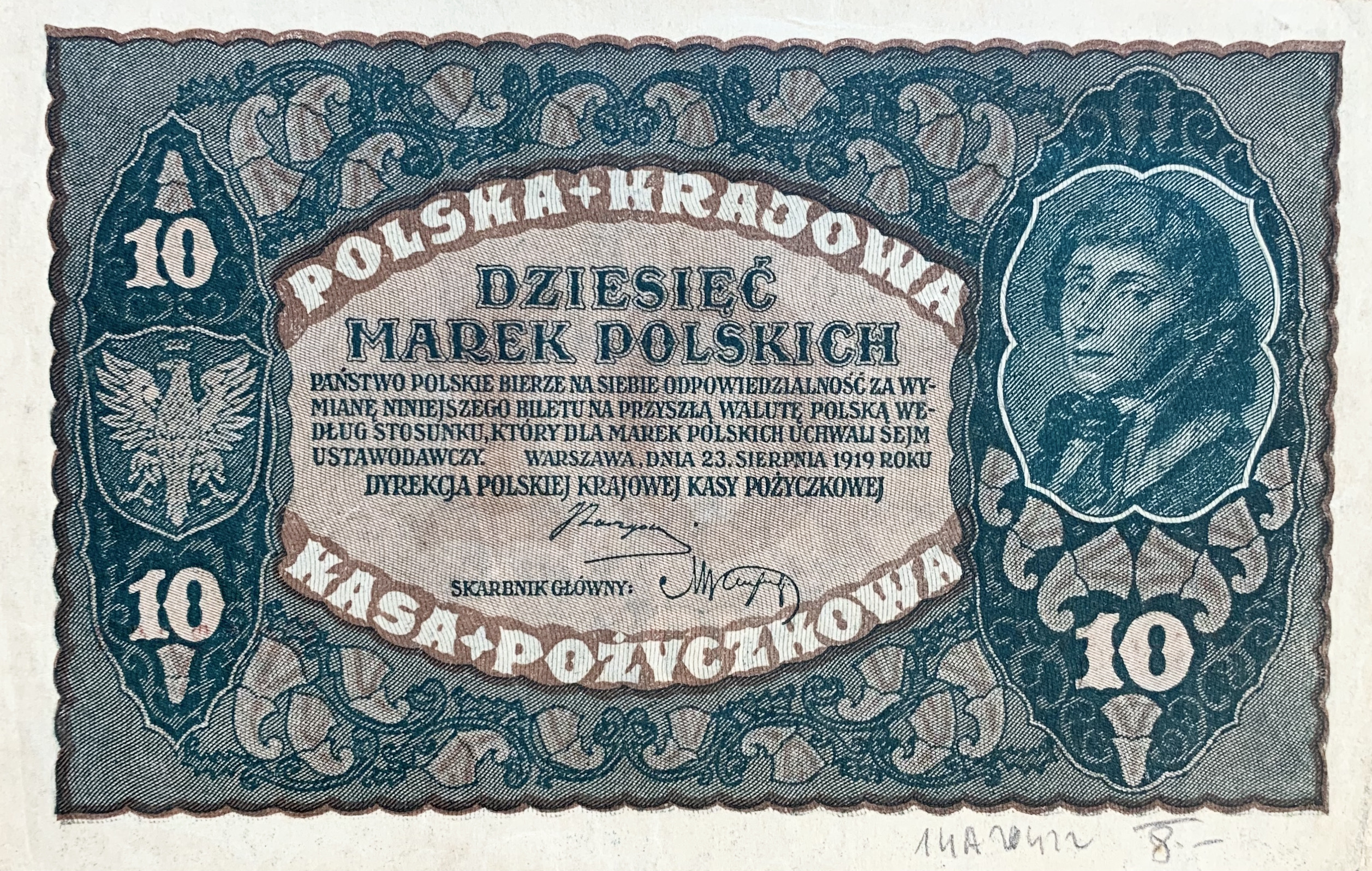 10 marek polských, 1919