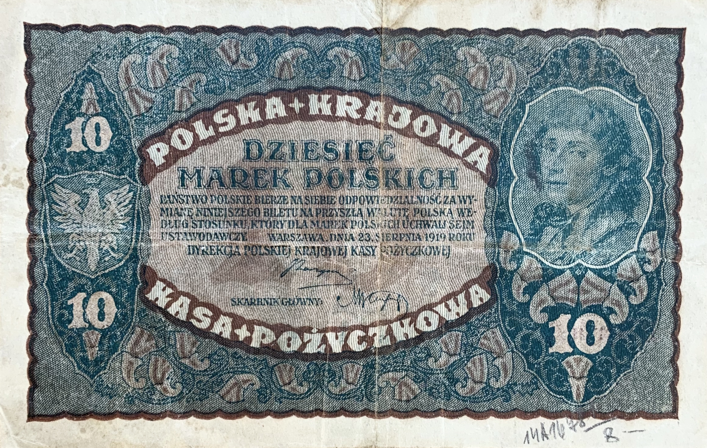 10 marek polských, 1919