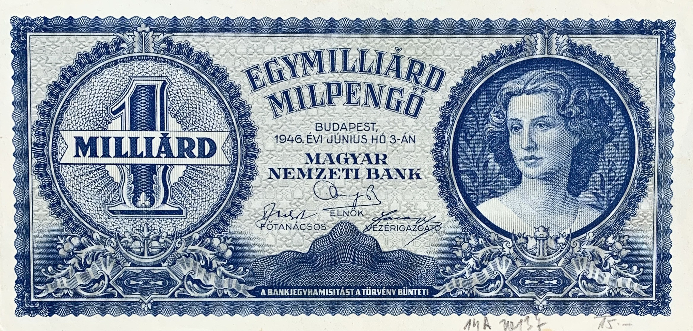 1 milliard pengő, 1946