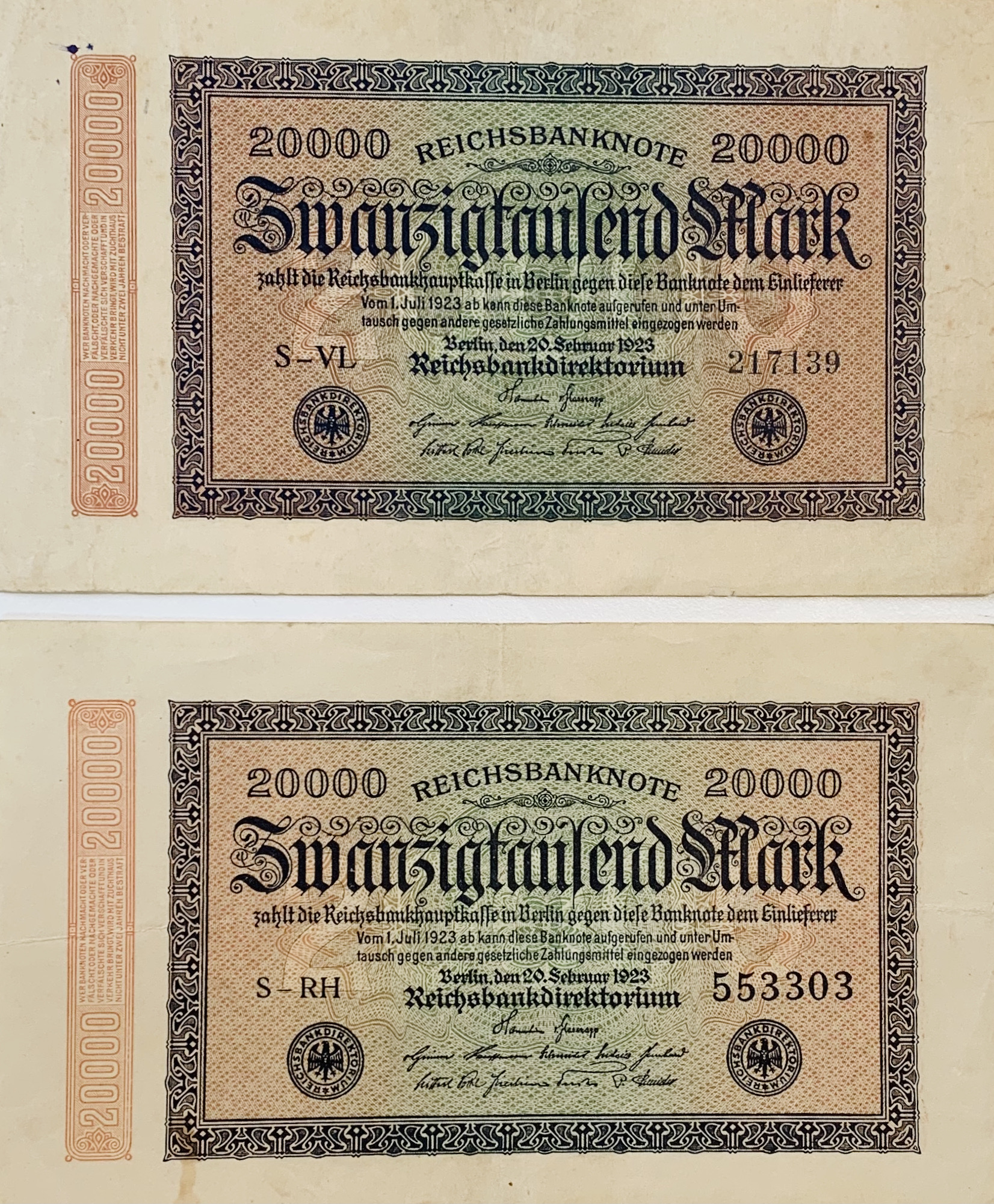 20 000 mark, 1923