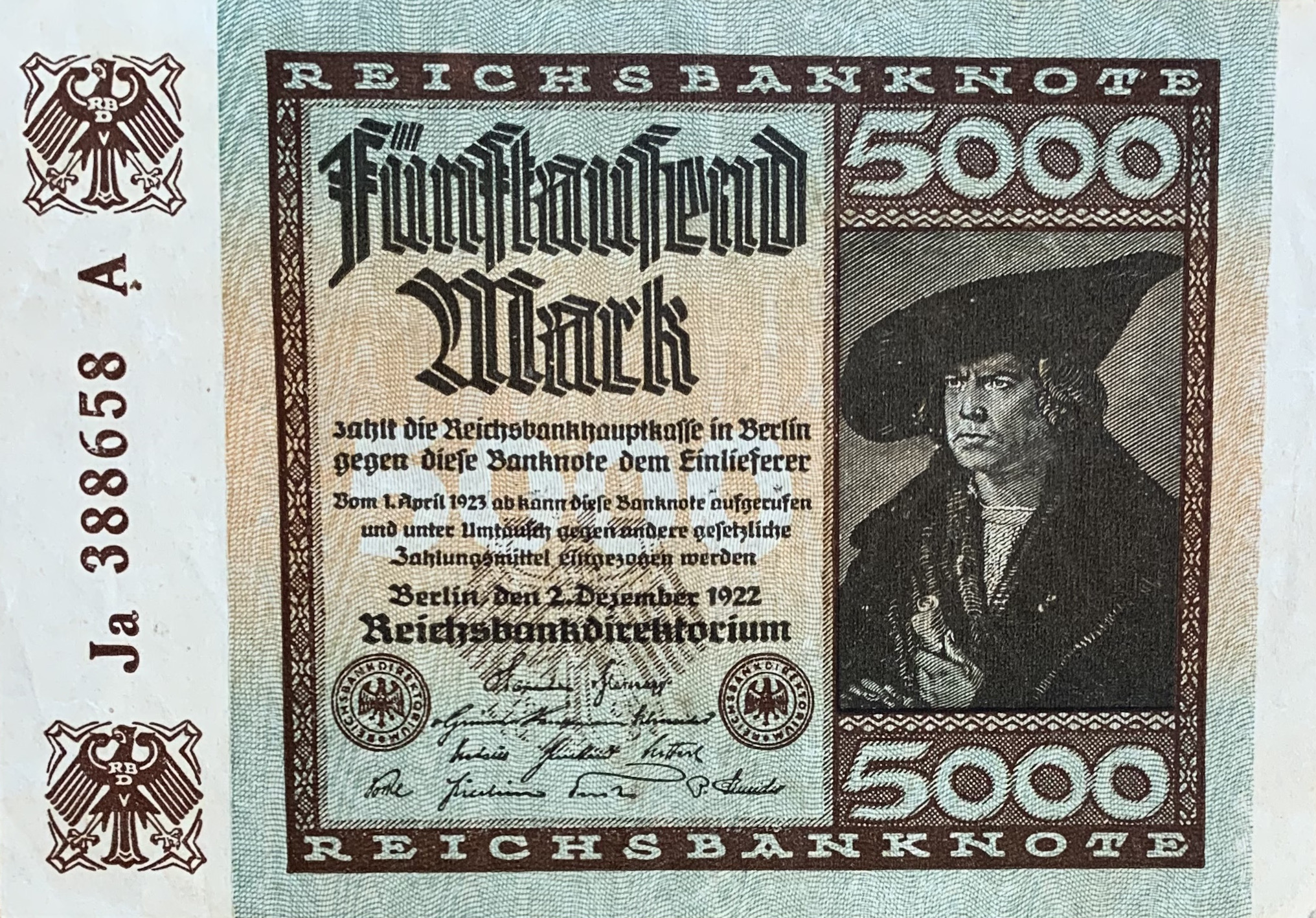 5 000 marek, 1922