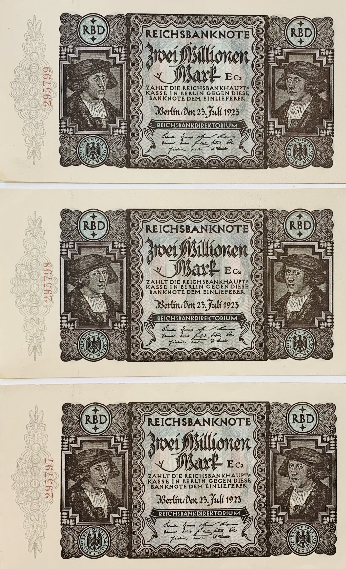 2 millionen mark, Německo 1923
