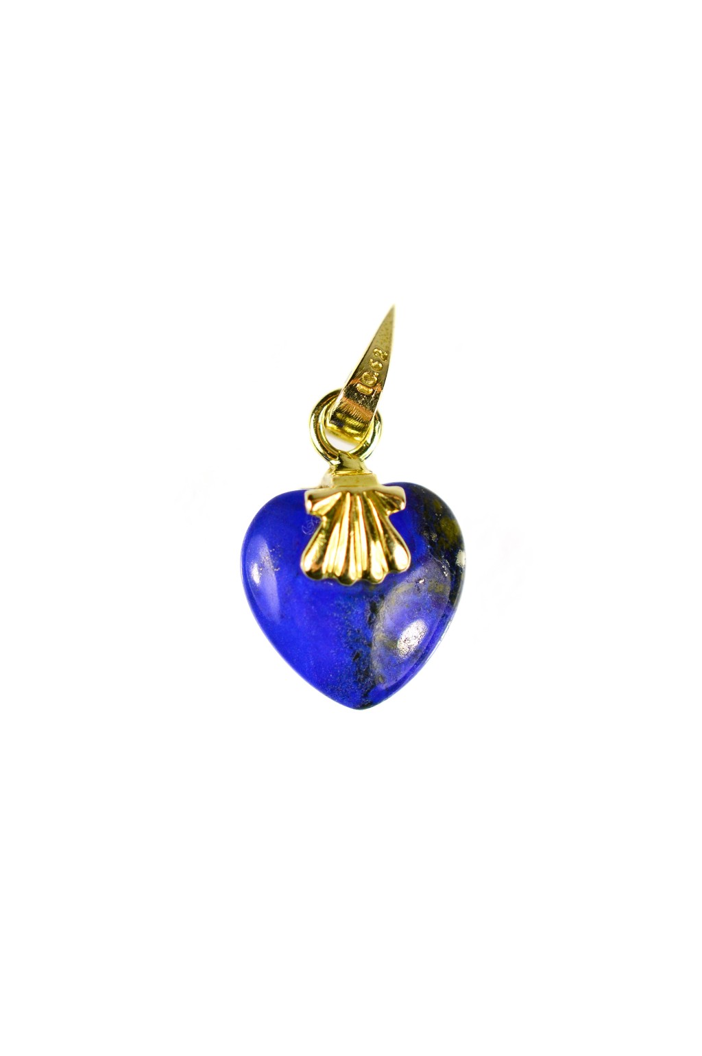 Zlatý přívěsek s modrým kamenem - lapis lazuli