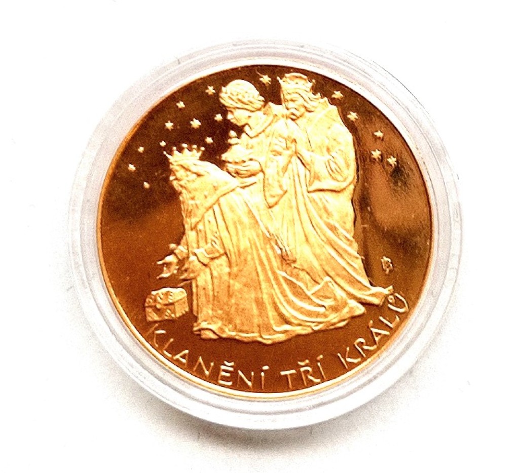 Zlatá mince - Klanění tří králů