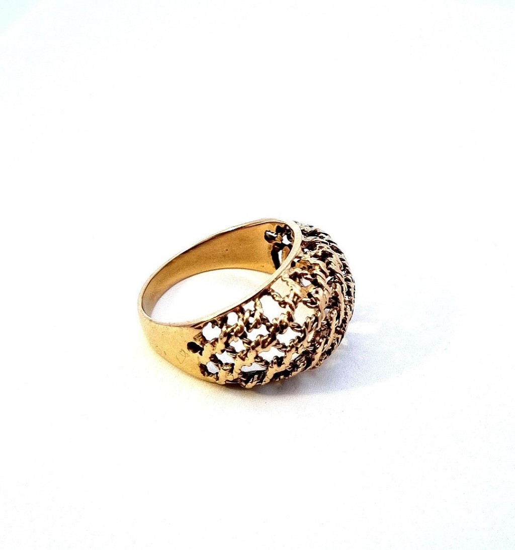 Starožitný zlatý prsten, vel. 59