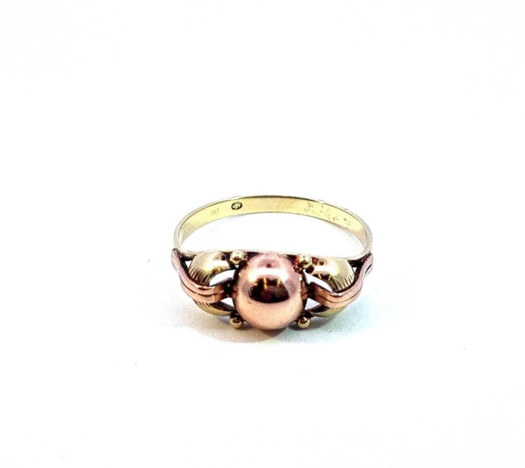 Starožitný zlatý prsten, vel. 57
