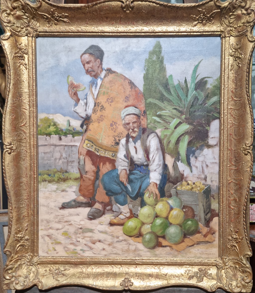 Arabský prodejce melounů