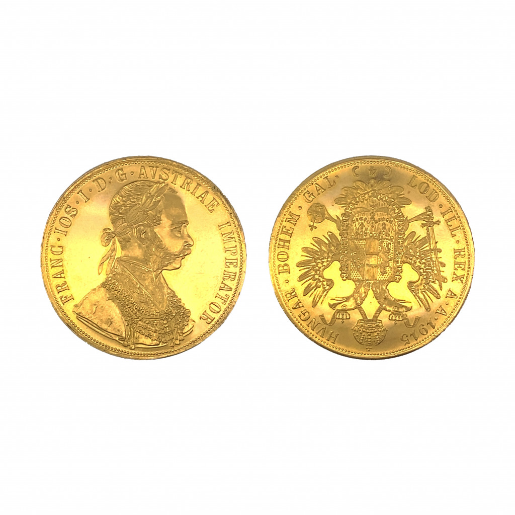 Zlatý 4 dukát 1915 Franz Josef