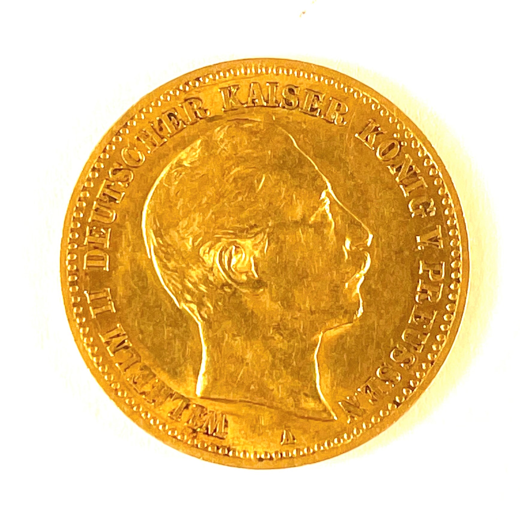 21. Zlatá mince 10 marek, 1901, Wilhelm II.