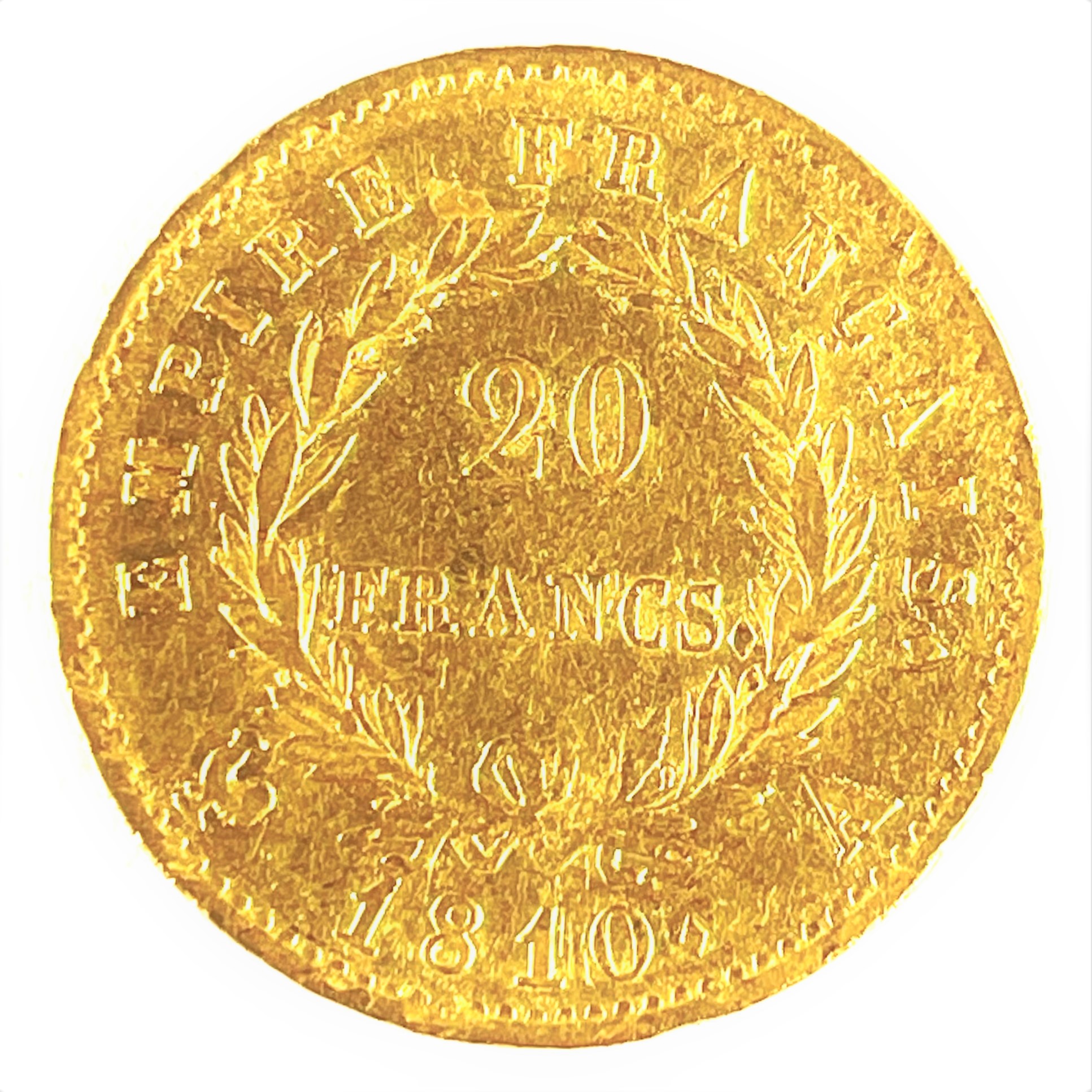 28. Zlatá mince 20 franků, Napoleon 1810