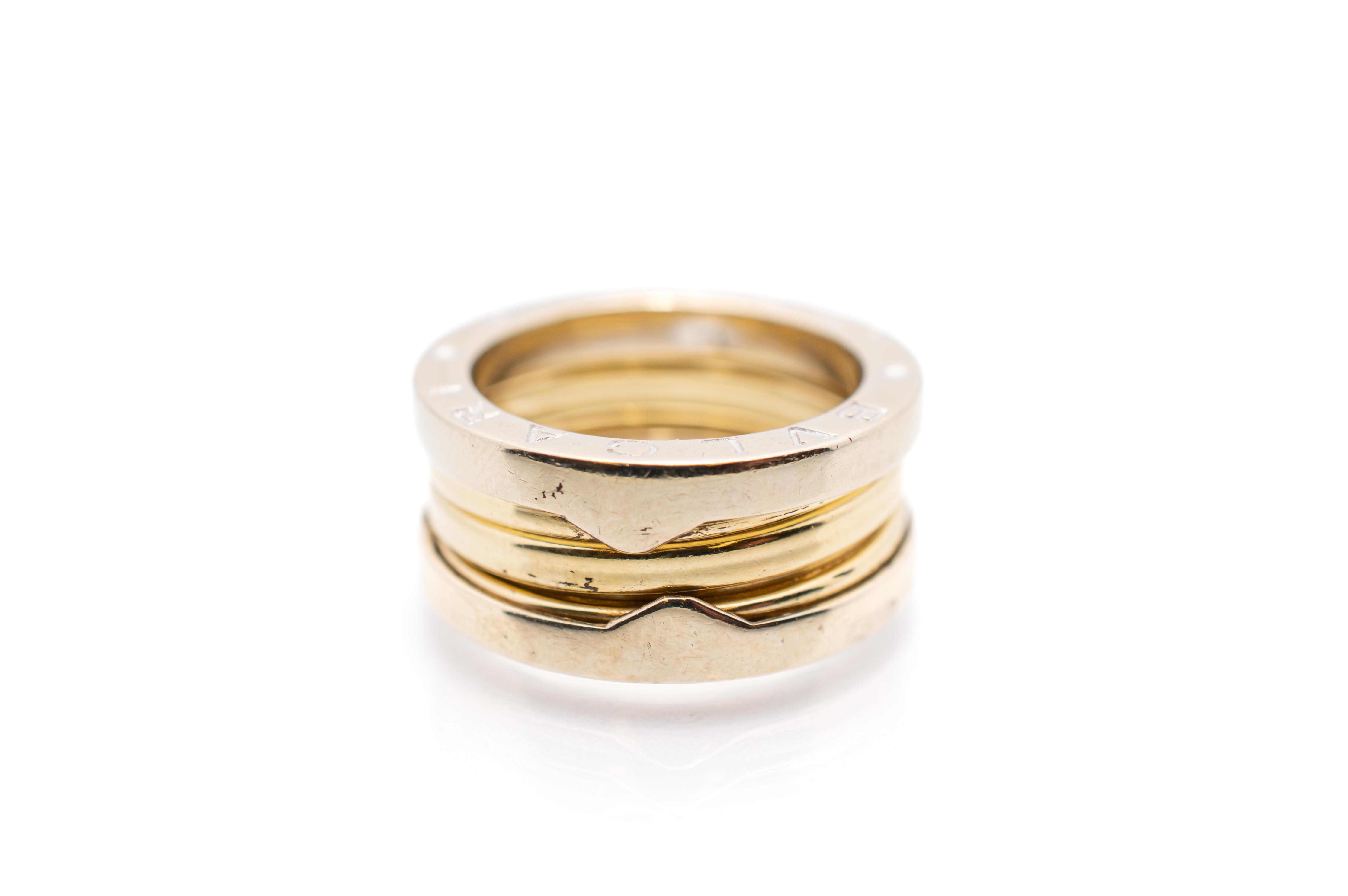Zlatý prsten "BULGARI" vel. 54