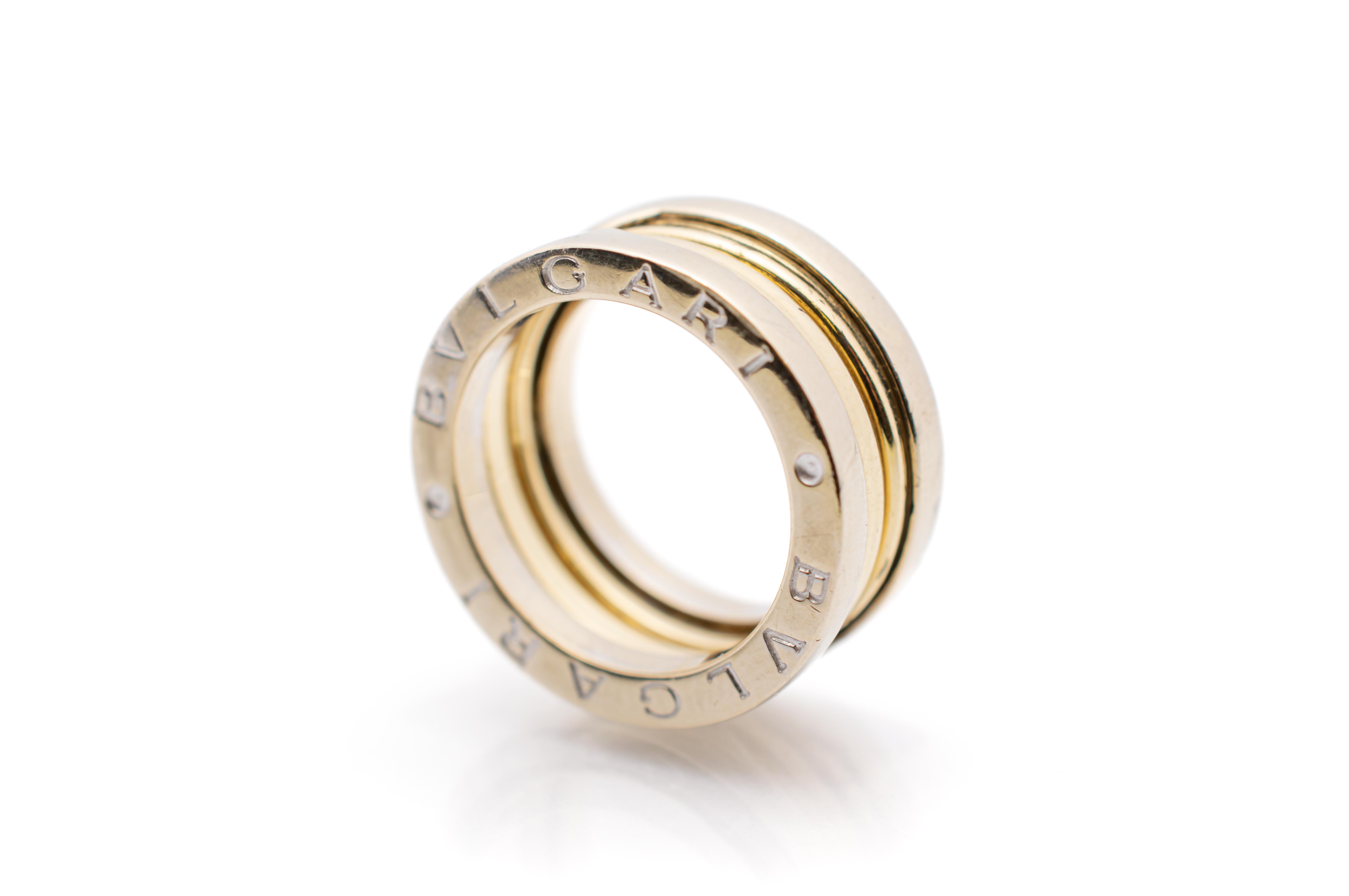 Zlatý prsten "BULGARI" vel. 54