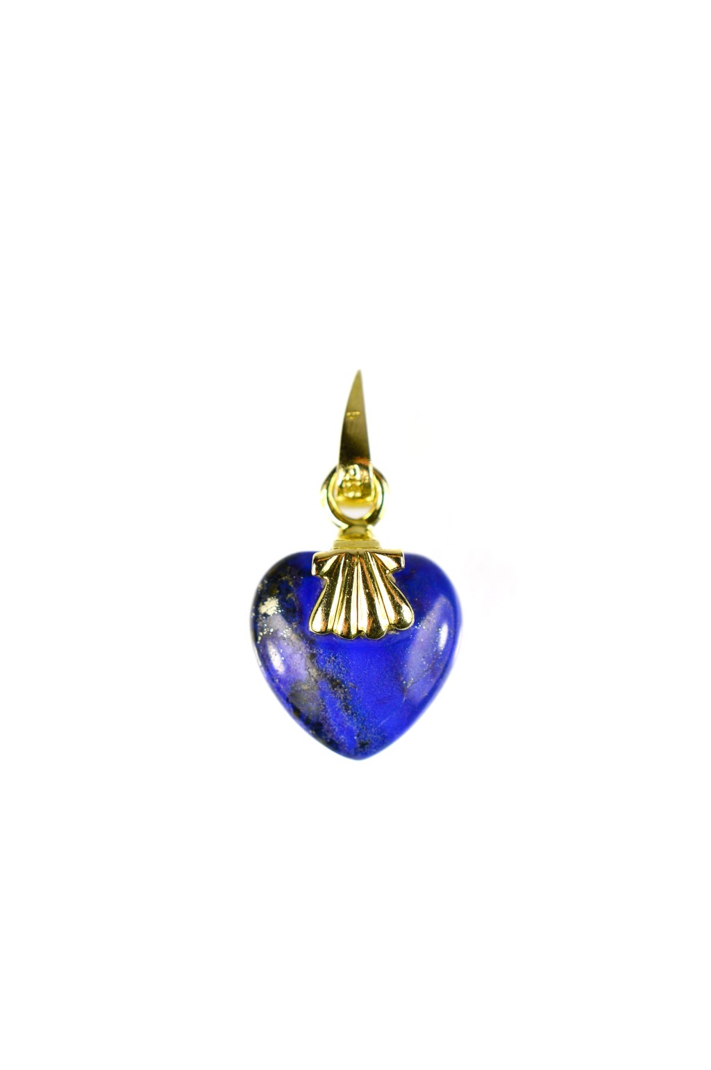 Zlatý přívěsek s modrým kamenem - lapis lazuli