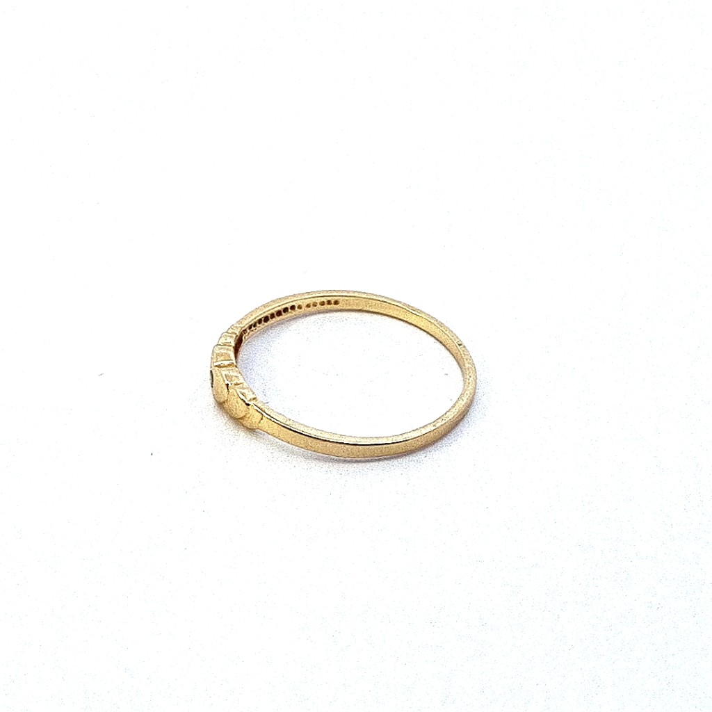 Zlatý prsten s diamantem, vel. 50