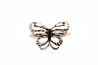 Zlatý prsten motýlek, vel. 52
