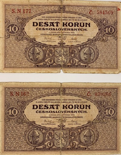10 korun, 1927