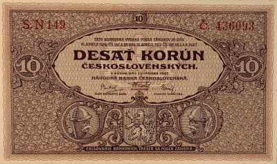 10 korun, 1927