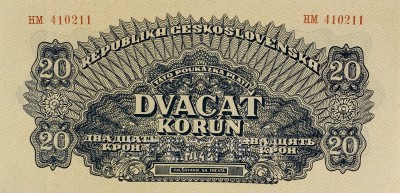 20 korun, 1944