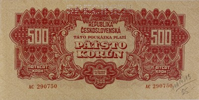 500 korun, 1944