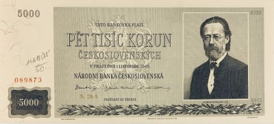 5000 korun, 1945