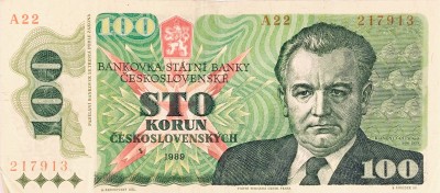 100 korun, 1989
