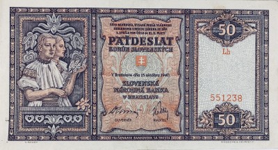 50 korun slovenských, 1940