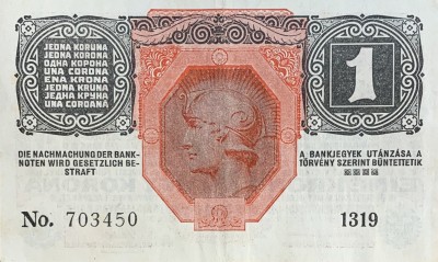 1 koruna, 1916