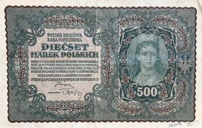 500 marek polských, 1919