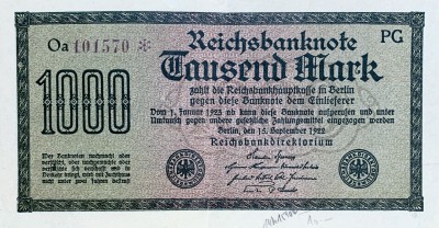1000 mark, 1922