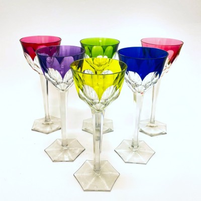 Moser - sada barevných sklenic