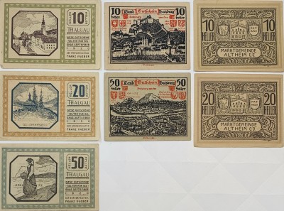 10, 20, 50 heller, 1920