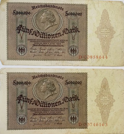 5 millionen mark, 1923