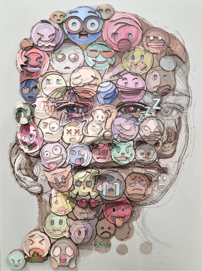 Emoji boys, 120 x 90 cm