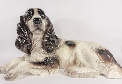 Porcelánová soška pes - Goldscheider