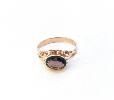 Starožitný zlatý prsten s fialovým kamenem - ametyst, vel. 53,5