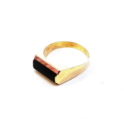 Zlatý pánský prsten s onyxem, vel. 67