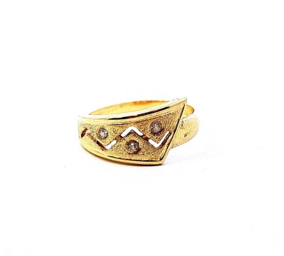 Zlatý prsten se zirkony, vel. 54,5