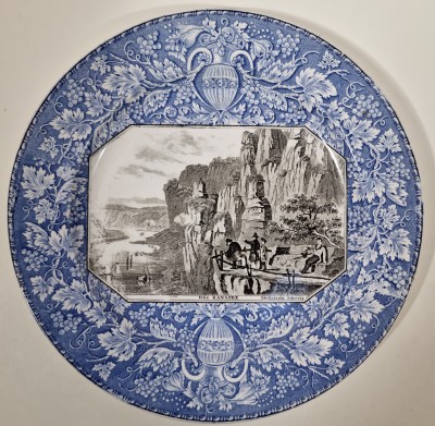 Keramický talíř, Saské Švýcarsko