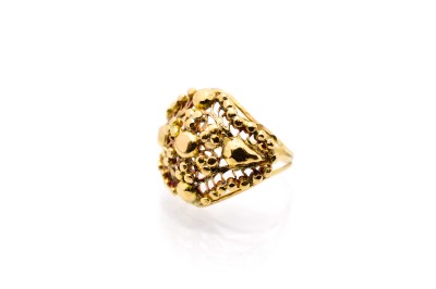 Starožitný zlatý prsten, vel. 53