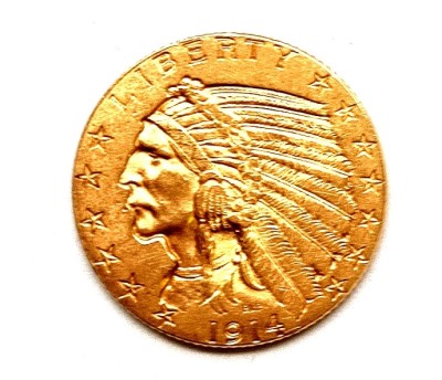 Zlatá mince 5 dolarů