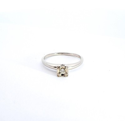 Zlatý prsten s diamantem, vel. 56